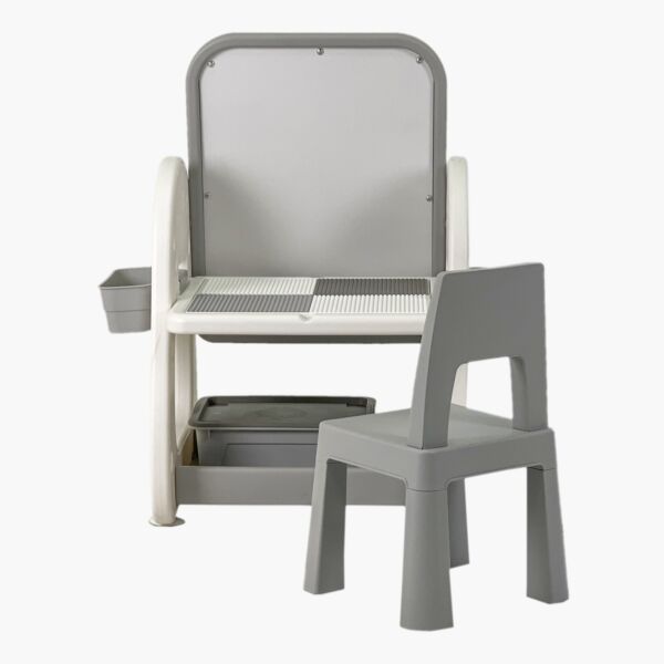 طاولة دراسة مكعبات البناء 4 في 1 مع كرسي وحامل آريس أوسلو