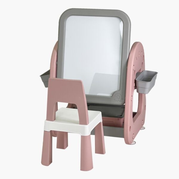 طاولة دراسة مكعبات البناء 4 في 1 مع كرسي وحامل آريس أوسلوي