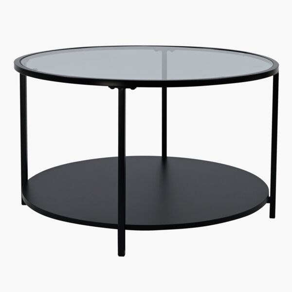 طاولة قهوة مستديرة بسطح زجاج آرك أوري