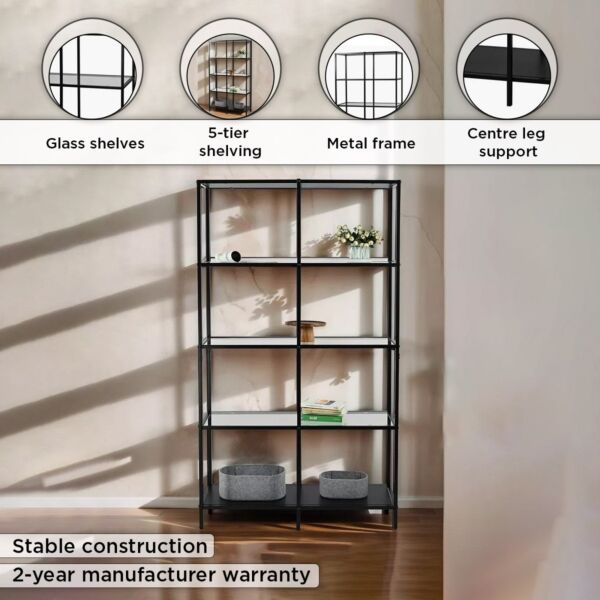 وحدة رفوف عريضة مع 3 أرفف من آرك - أوري