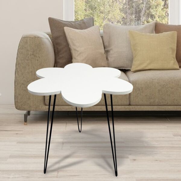 طاولة جانبية مزيّنة من فلوريت