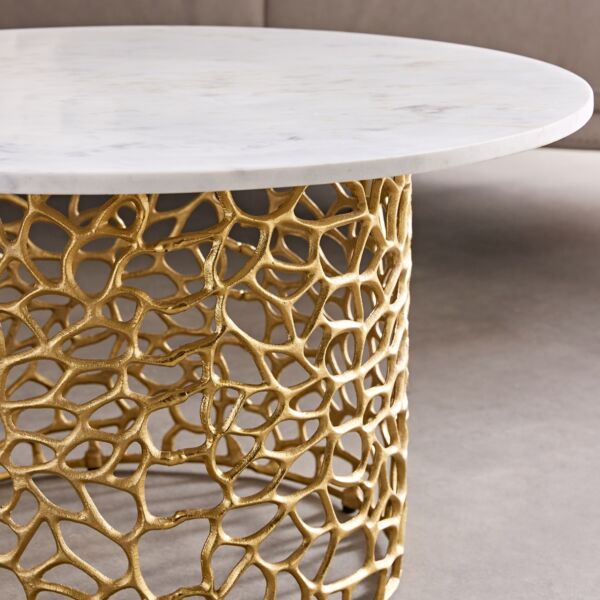 طاولة قهوة بِسطح رخام من دولتشي