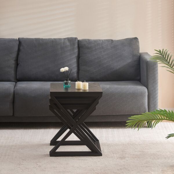 طقم طاولات متداخلة 3 قطع من أسكو