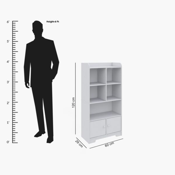 وحدة تخزين كتب بـ 2 باب فانيلا كودي