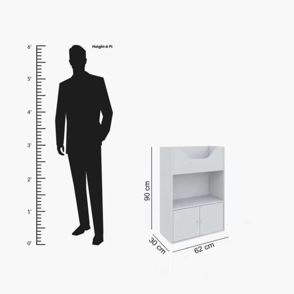 خزانة كتب للأطفال ببابين فانيلا كودي