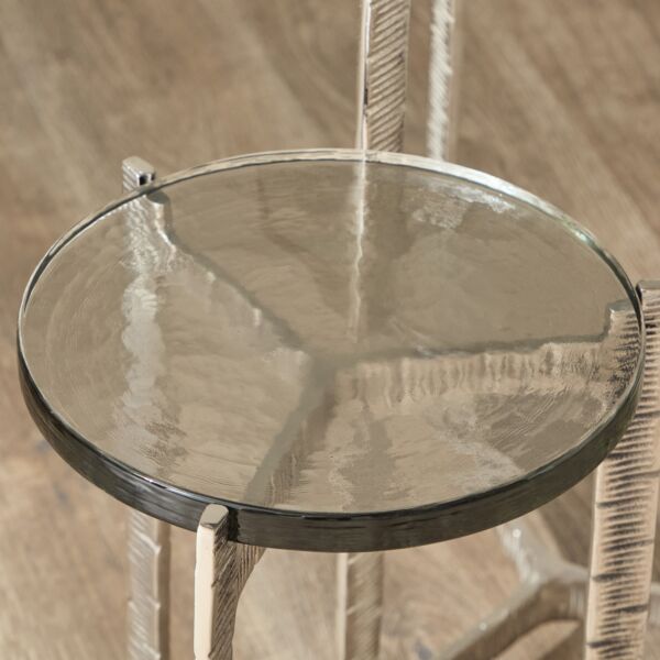 طقم طاولات جانبية سطح زجاج - إلسون