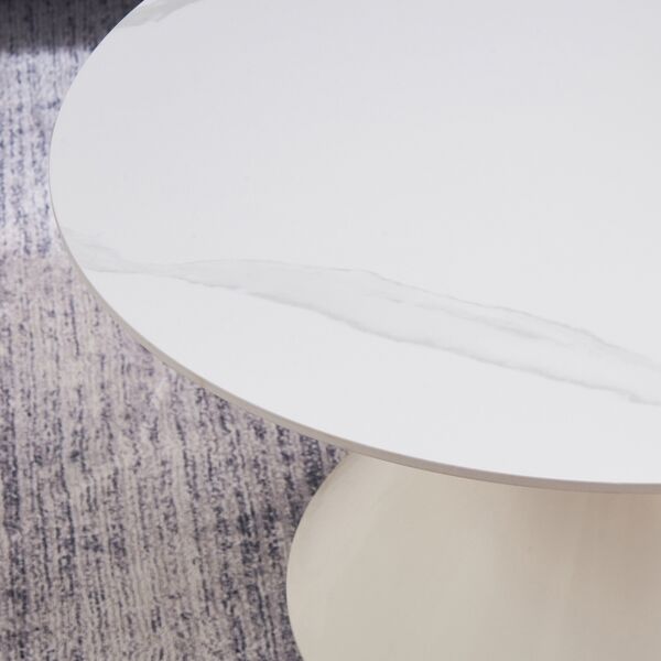 طقم طاولات قهوة من الحجر الملبد قطعتين من كيتال