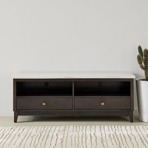 طاولة تلفزيون 65 بوصة سطح رخام أصلي أورلاندو