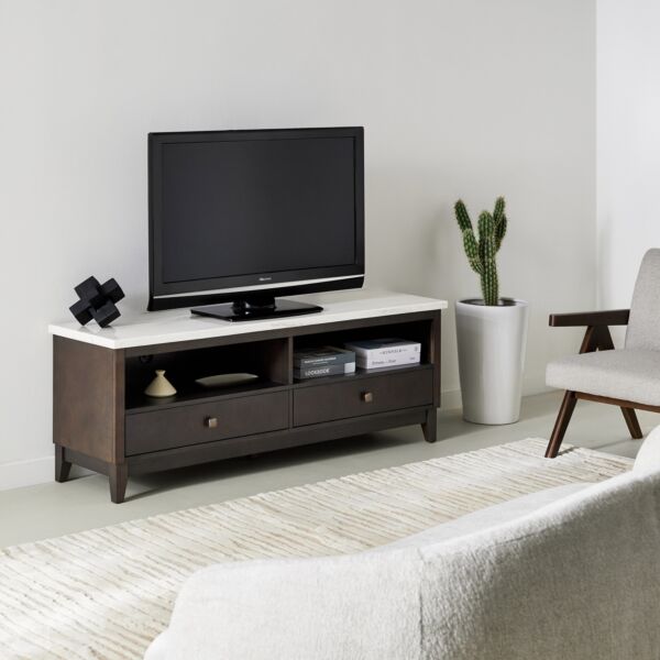 طاولة تلفزيون 65 بوصة سطح رخام أصلي أورلاندو