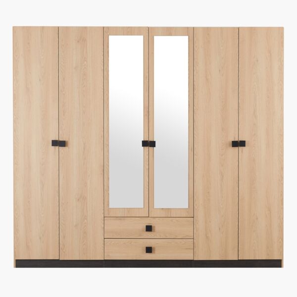 دولاب ملابس بـ6 أبواب ودرجين ومرآيا من لوكا