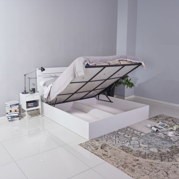 سرير كوين بمساحة تخزين هيدروليك نيكست - باتارا