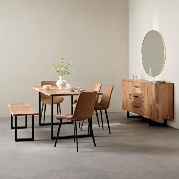 مقعد بنش من الخشب الصلب لايف إيدج من كوستا