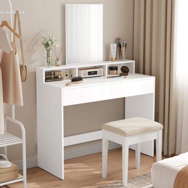طاولة تزيين مع مرآة بـ درجين نيو فانيتي من برنسيس