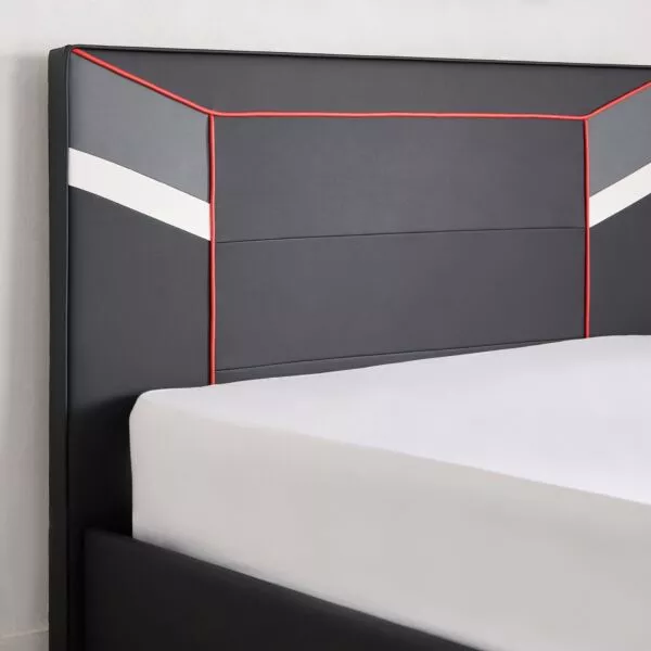 سرير توين ذكي منجّد بتصميم ألعاب من جيمرز - 120x200 سم