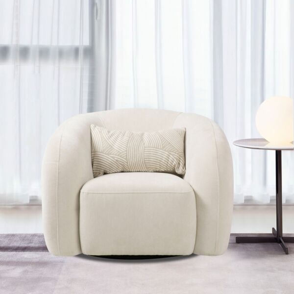 كرسي قماش دوار مع وسادة من أنطونيو