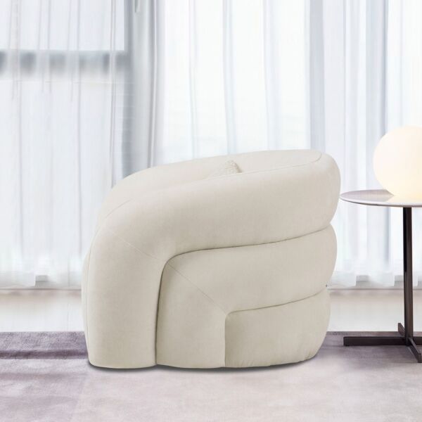 كرسي قماش دوار مع وسادة من أنطونيو