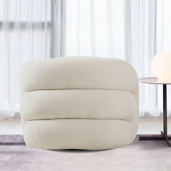 كرسي قماش دوار مع وسادة من أنطونيو