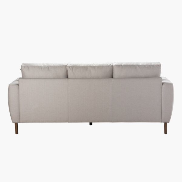 كنبة قماش 3 مقاعد مع وسادتين من باسو