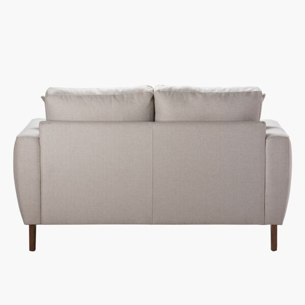 كنبة قماش مقعدين مع وسادتين من باسو