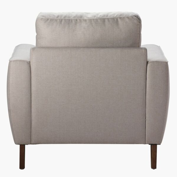 كنبة قماش مفردة بمساند ذراعين من باسو