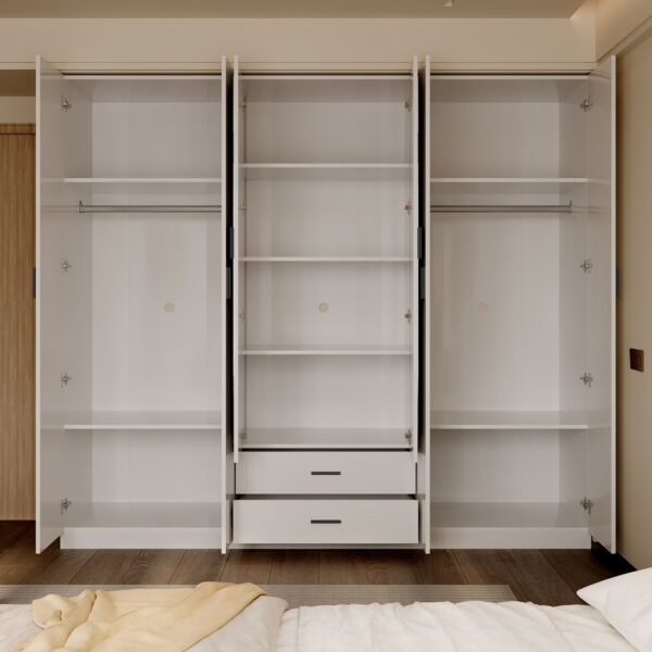 خزانة ملابس بـ 6 أبواب ودرجين ومرايا من مارويل