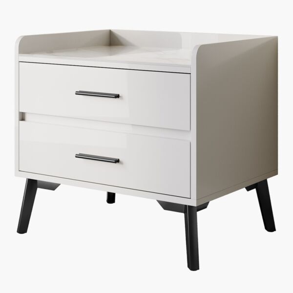 كومودينو بدرجين وسطح من الحجر الملبد من مارويل