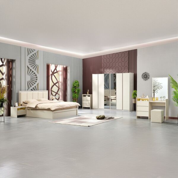 دولاب ملابس 6 أبواب مع 2 مرآة من زيتا