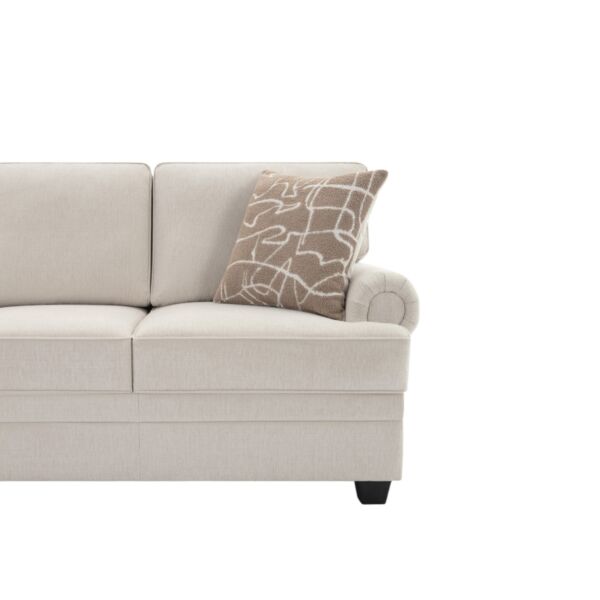 كنبة قماش 3 مقاعد مع وسادتين من أشتون إن إكس تي