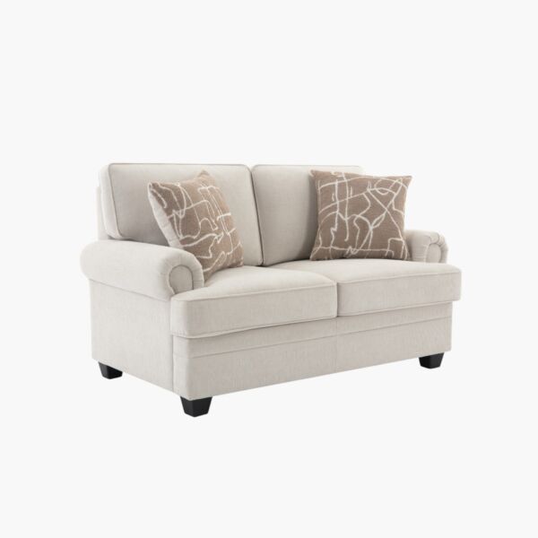 كنبة قماش مقعدين مع وسادتين من أشتون إن إكس تي