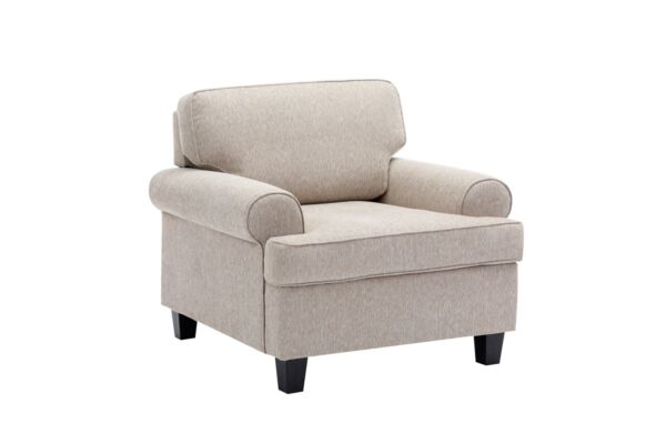 كنبة قماش مفردة بمساند ذراعين نكست من مانهاتن كامبريدج