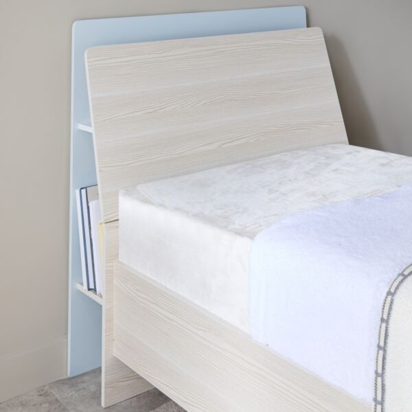 سرير فردي مع لوح رأسي بمساحة تخزين من سكاي - 90x200 سم