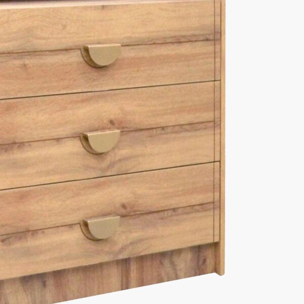 طاولة تزيين بـ 3 أدراج مع مرآة من كارنيشن