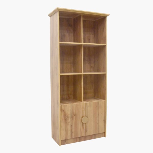 خزانة كتب ببابين من كارنيشن