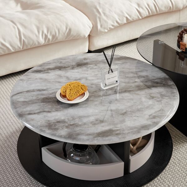 طقم طاولة قهوة رخام ميريدا