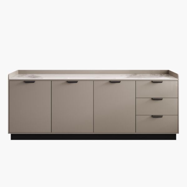 وحدة تخزين بـ3 أبواب و3 أدراج وسطح من الحجر الملبّد من لينتون