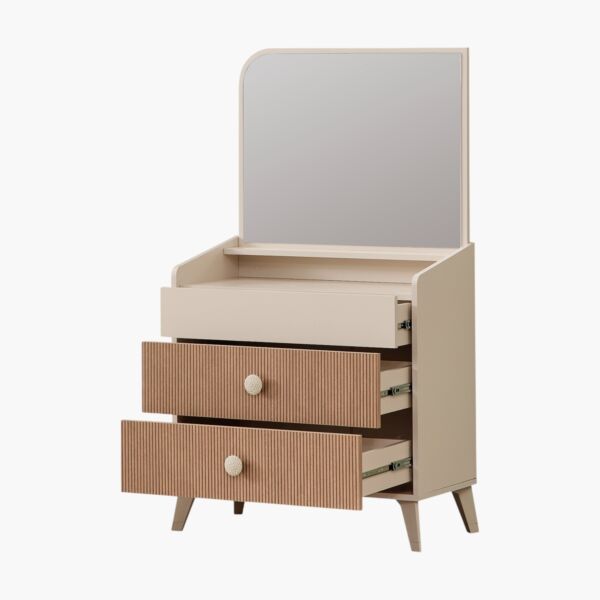 طاولة تزيين بـ3 أدراج مع مرآة - كينجسلاي