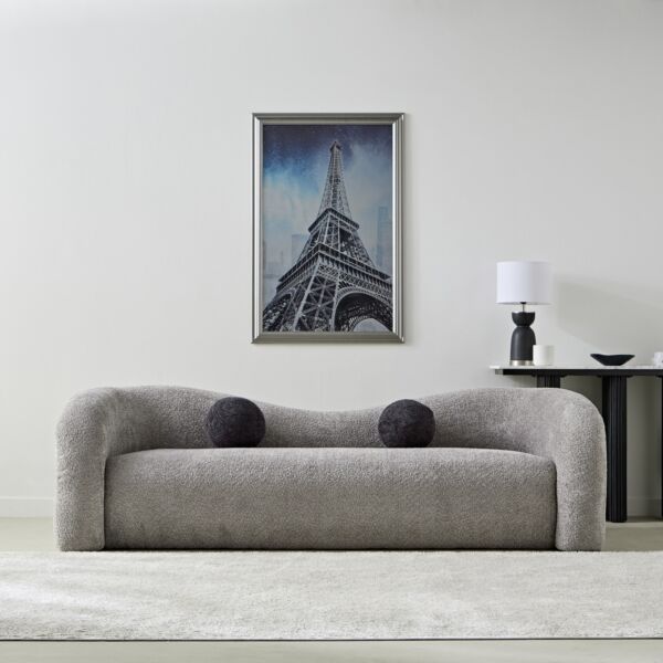 كنبة قماش 3 مقاعد مع وسادتين من باليرمو