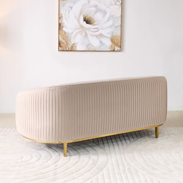 كنبة قماش مقعدين مع 3 وسائد من سورينتو