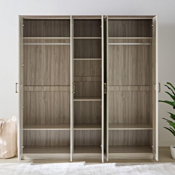 دولاب ملابس 5 أبواب بمرآة من أنجيليك