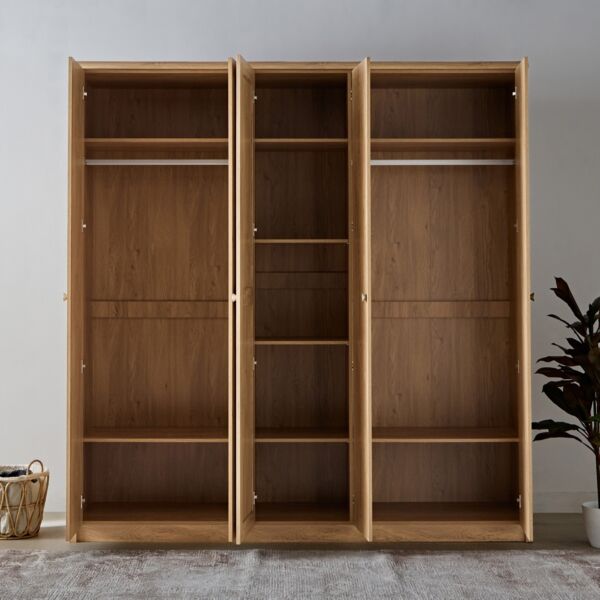 دولاب ملابس 5 أبواب بمرآة من نورديكا