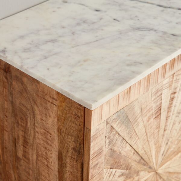 خزانة جانبية سطح رخام 3 أبواب من فلوريا