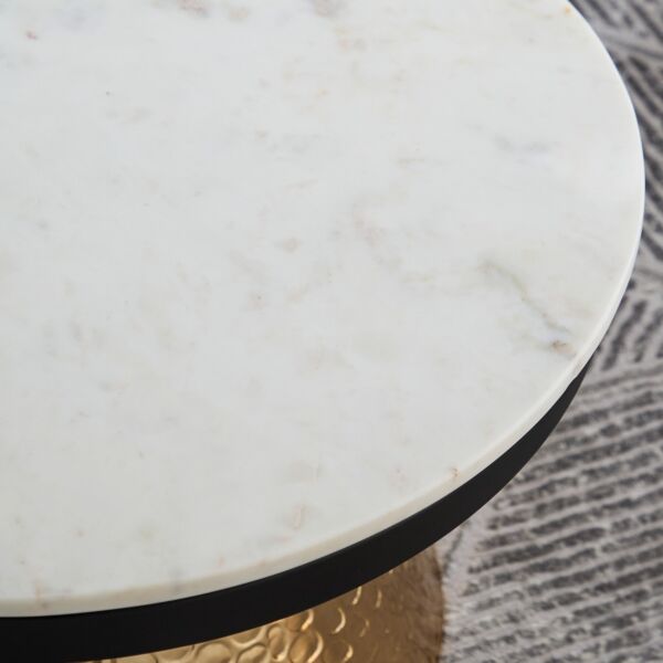 طاولة قهوة بسطح من الرخام الأصلي من كلاريان