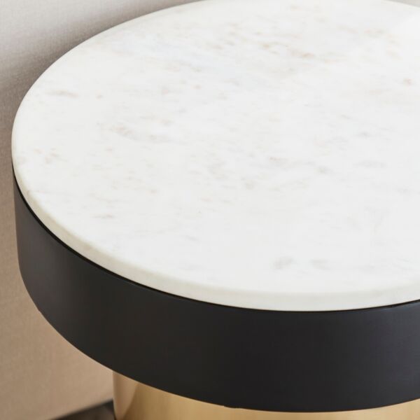 طاولة جانبية بسطح من الرخام الأصلي من باريل