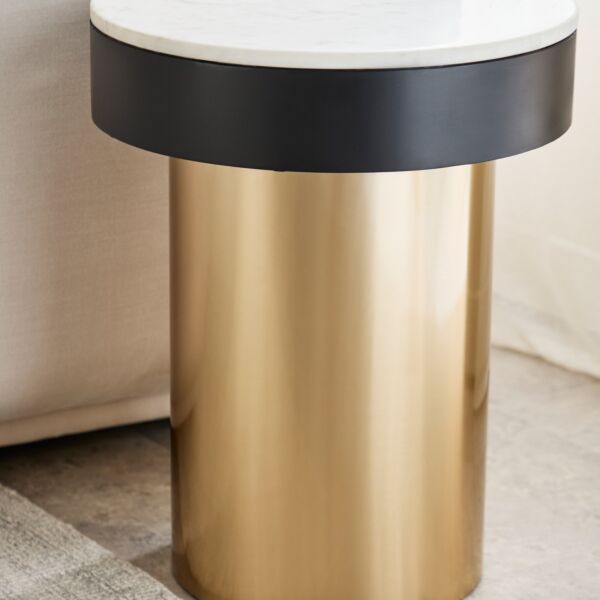 طاولة جانبية بسطح من الرخام الأصلي من باريل