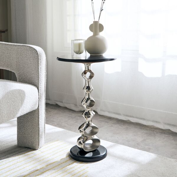 طاولة جانبية بسطح من الرخام الأصلي من أركي