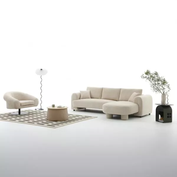 كنب زاوية يمين 4 اشخاص مع وسادة هاجن
