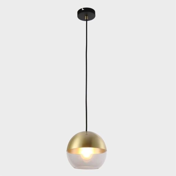 انارة معلقة فيزا ذهبي وشفاف كرة