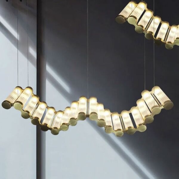 إنارة معلقة ويف - ذهبي