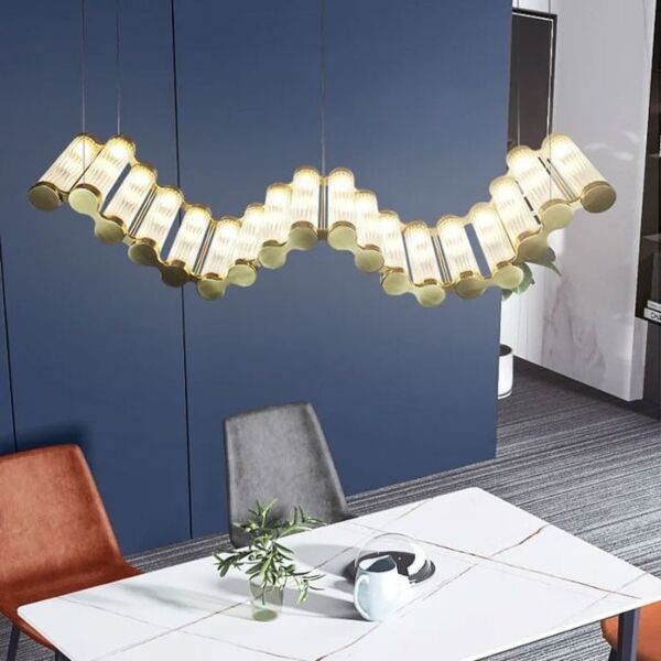 إنارة معلقة ويف - ذهبي