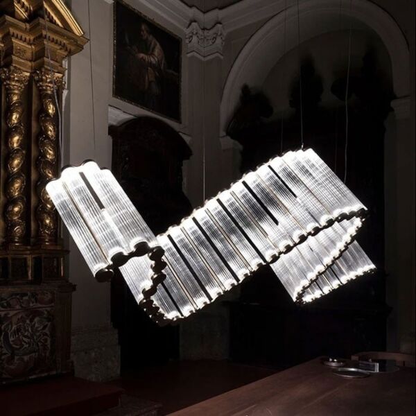 إنارة معلقة ويف - ذهبي